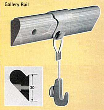 gallery rail hout max. 20 kg p/m p/st 9.7120